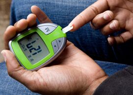 Glukometer zur Steuerung des Glukosespiegels im Blut bei Diabetes mellitus